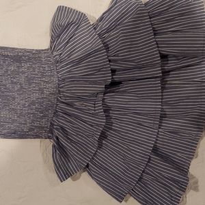 Hollister stripped bluish Grey dress